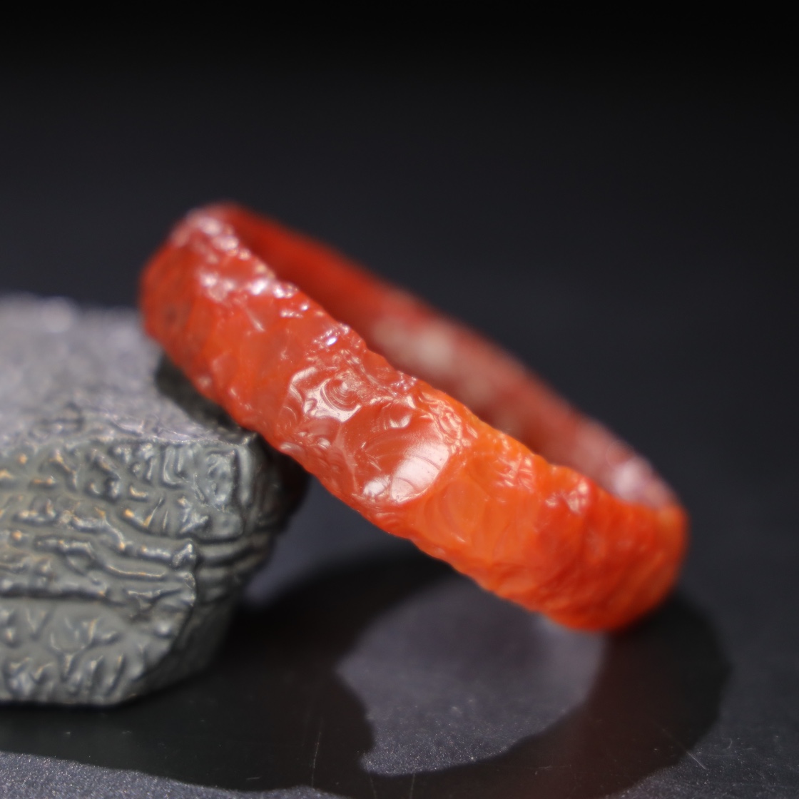 Chinese Natural Jade Carved bracelet