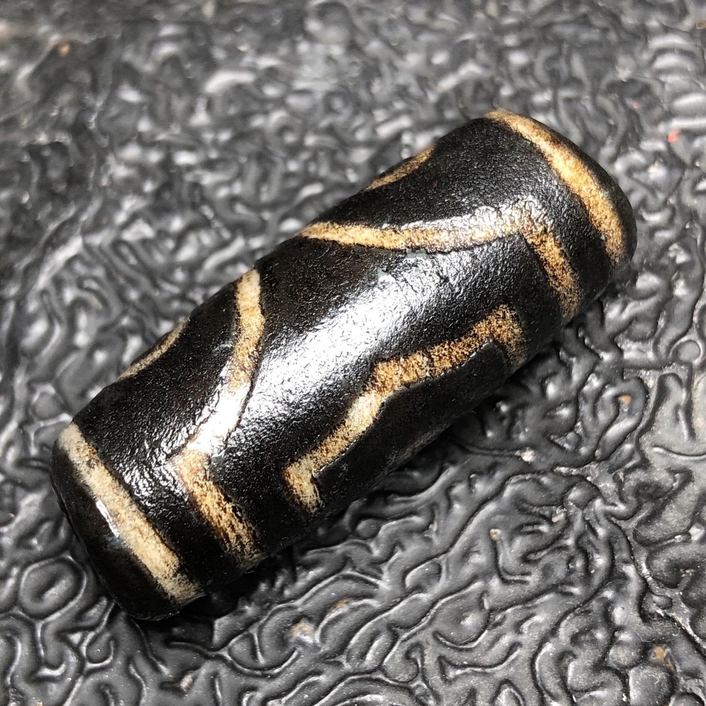Chinese Natural Agate DZI Beads