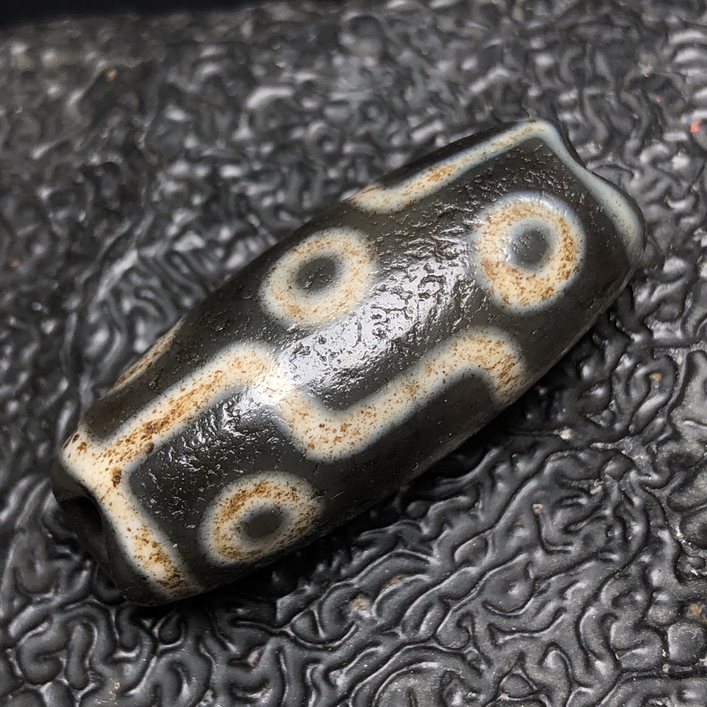 Chinese Natural Agate DZI Beads