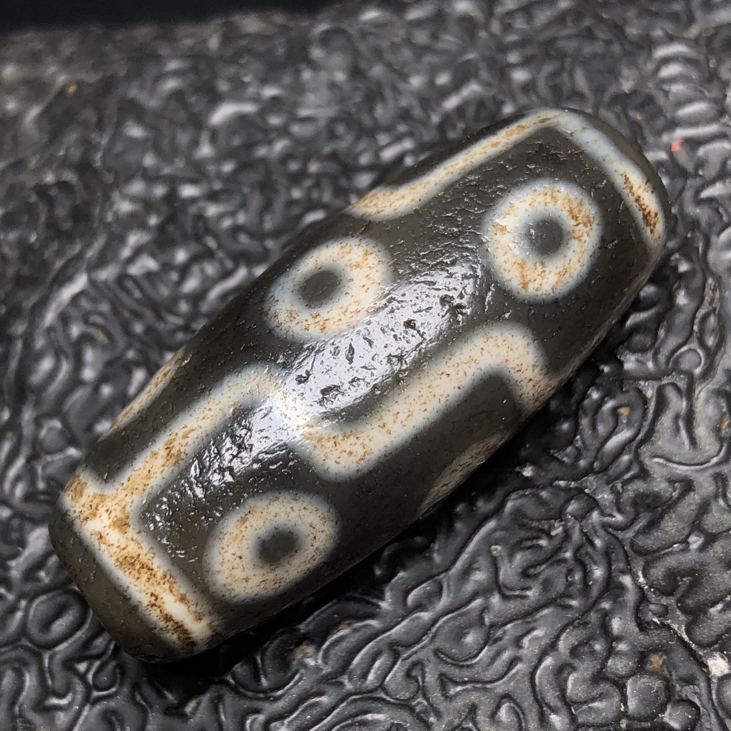 Chinese Natural Agate DZI Beads