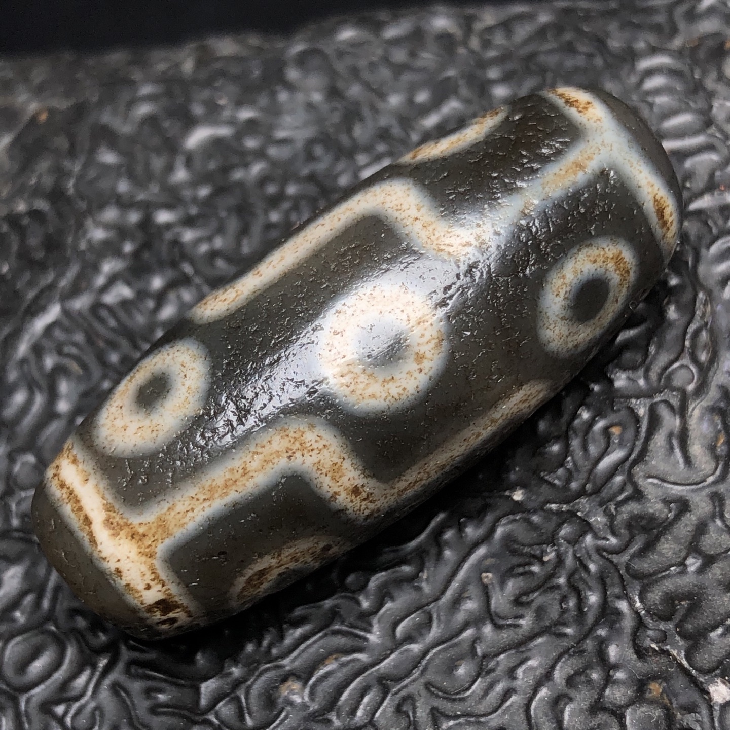 Chinese Natural Agate DZI Beads