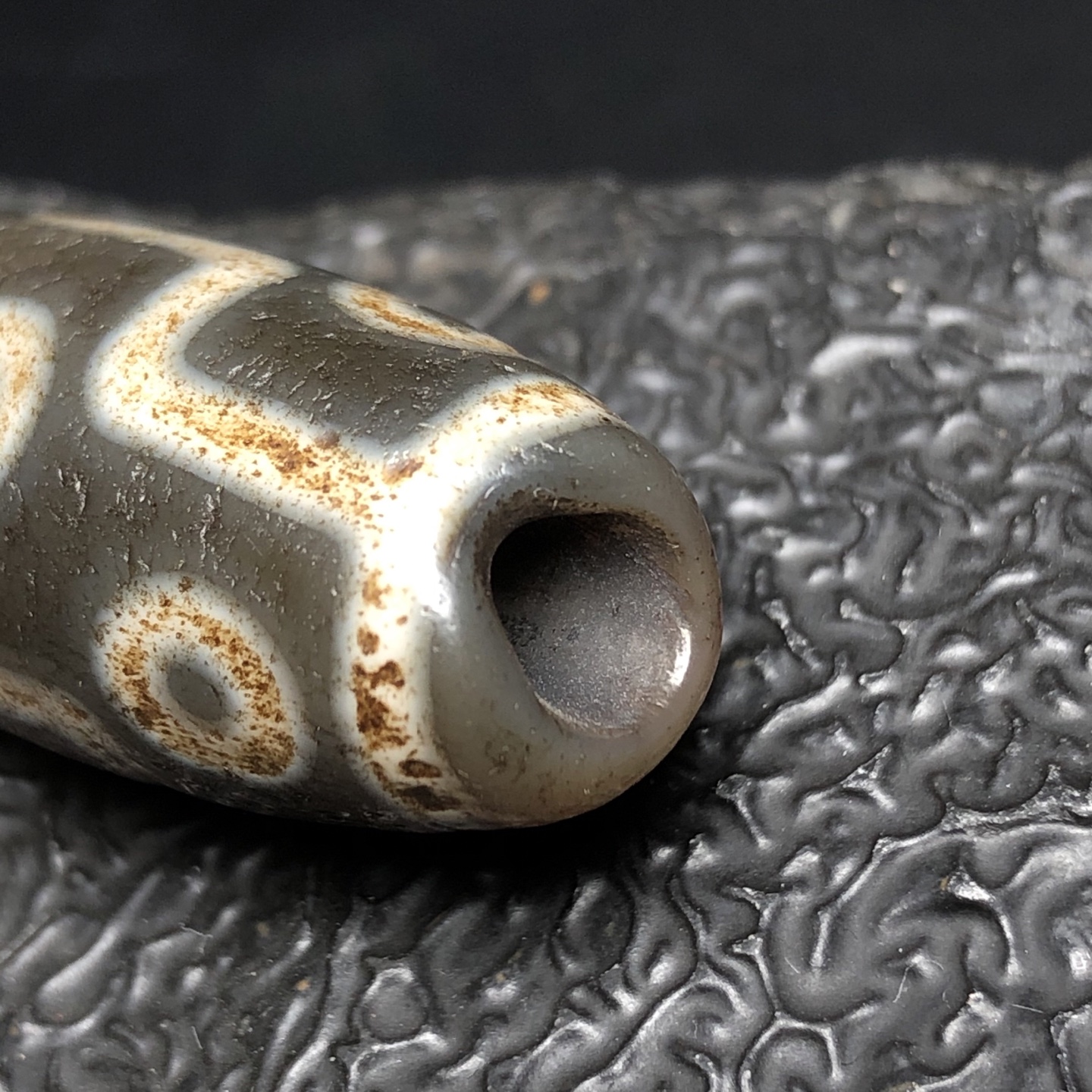 Chinese Natural Agate DZI Beads
