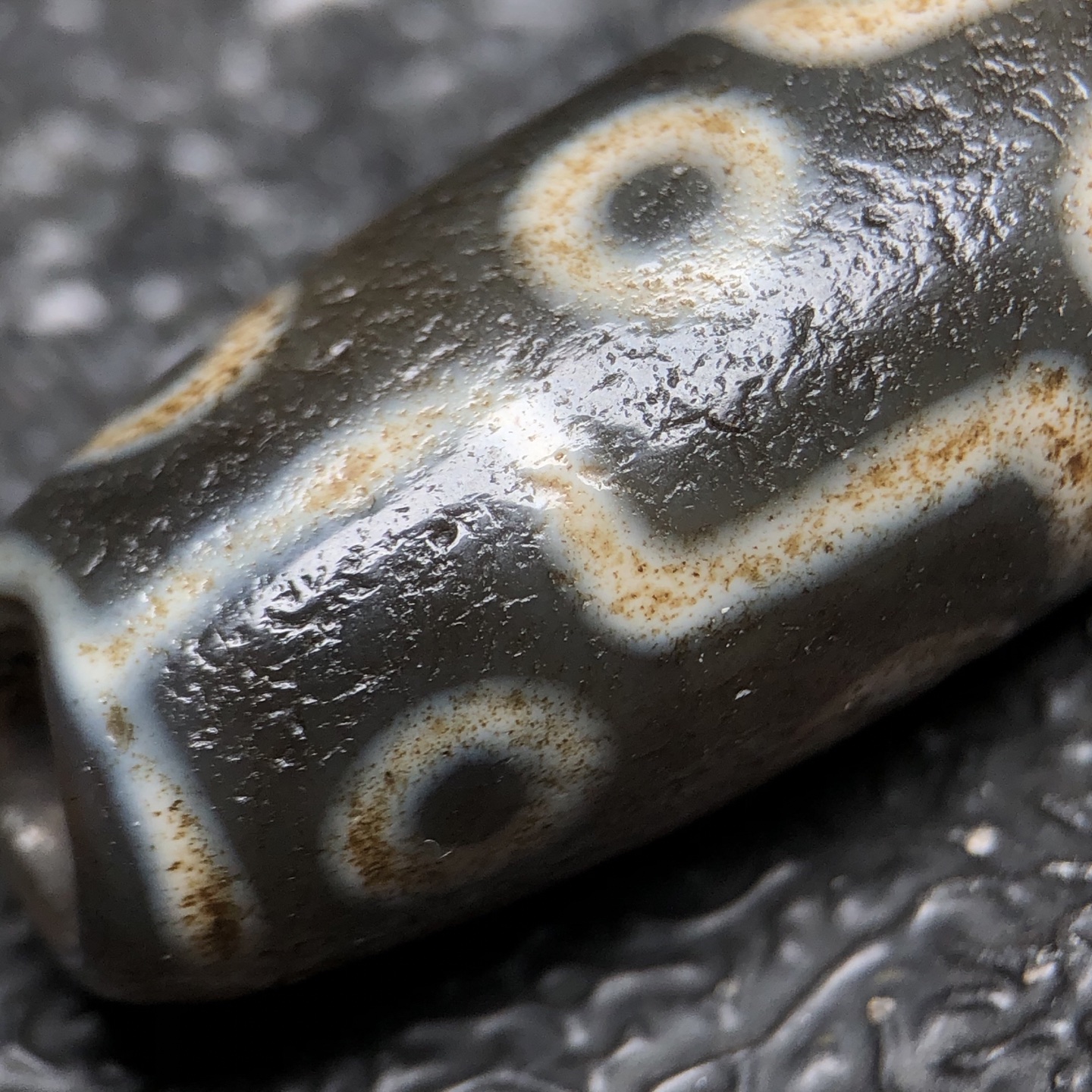 Chinese Natural Agate DZI Beads