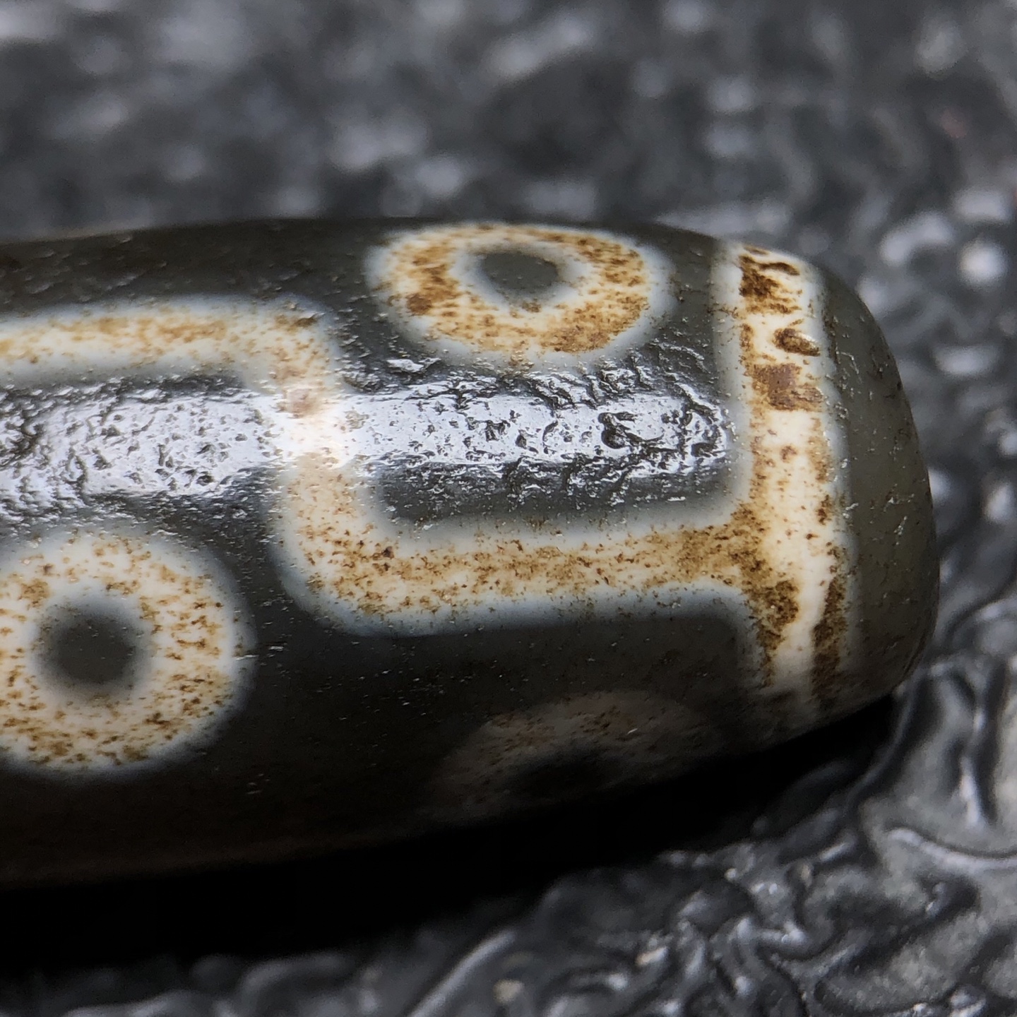 Chinese Natural Agate DZI Beads