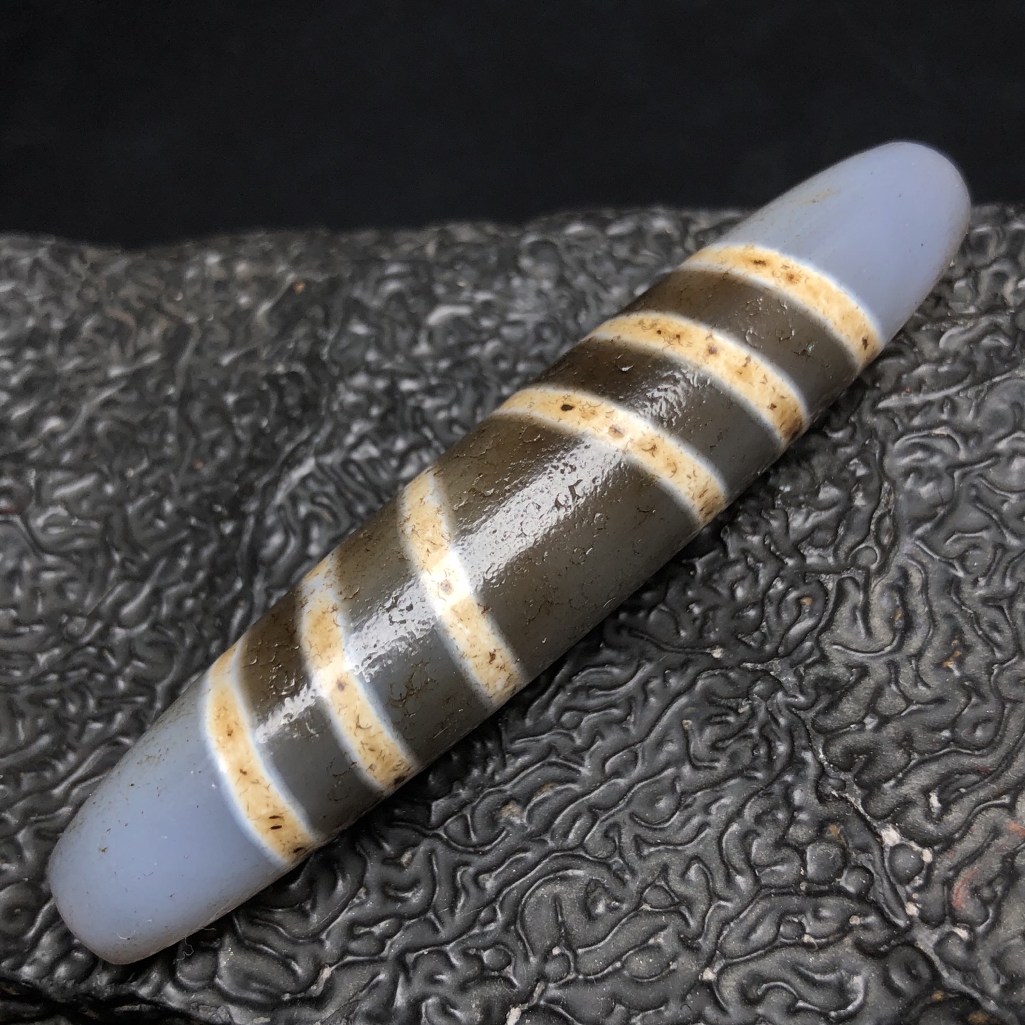 Chinese Natural Agate DZI Beads