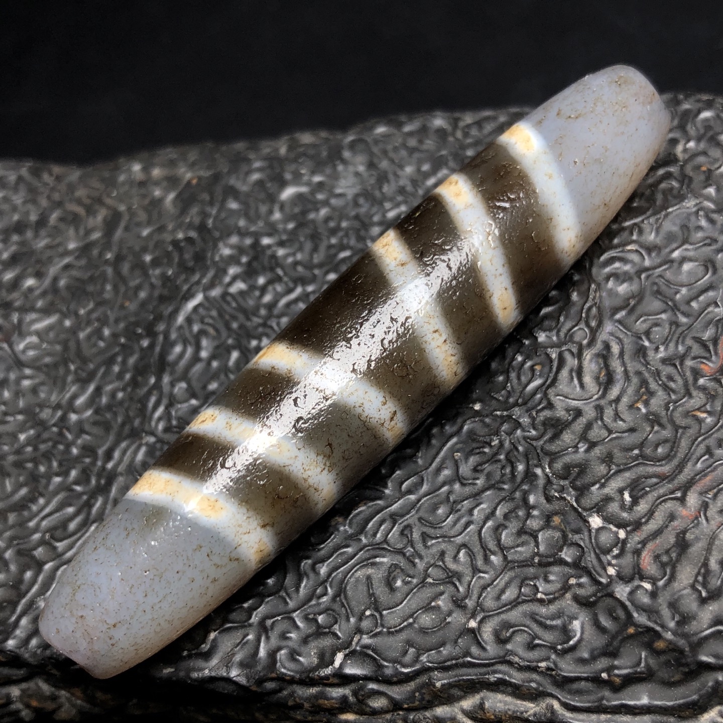 Chinese Natural Agate DZI Beads