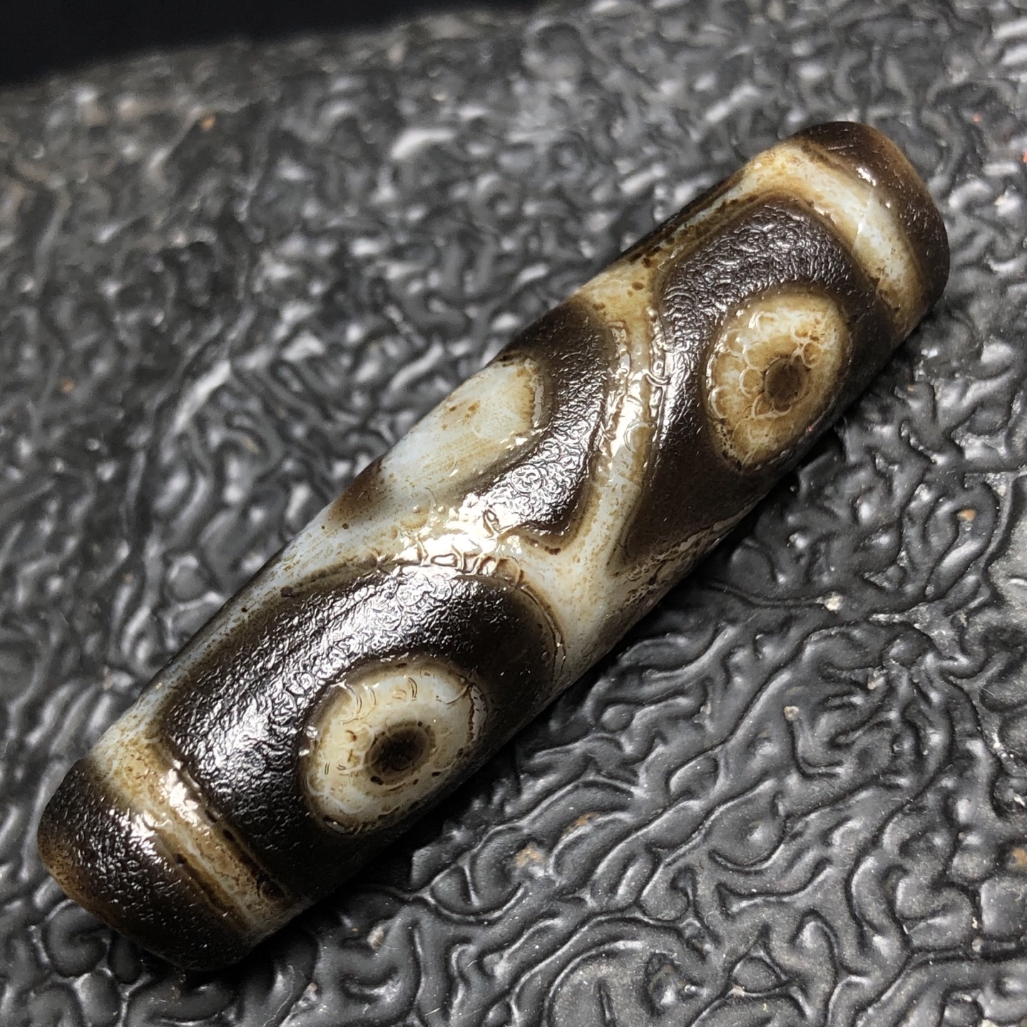 Chinese Natural Agate DZI Beads