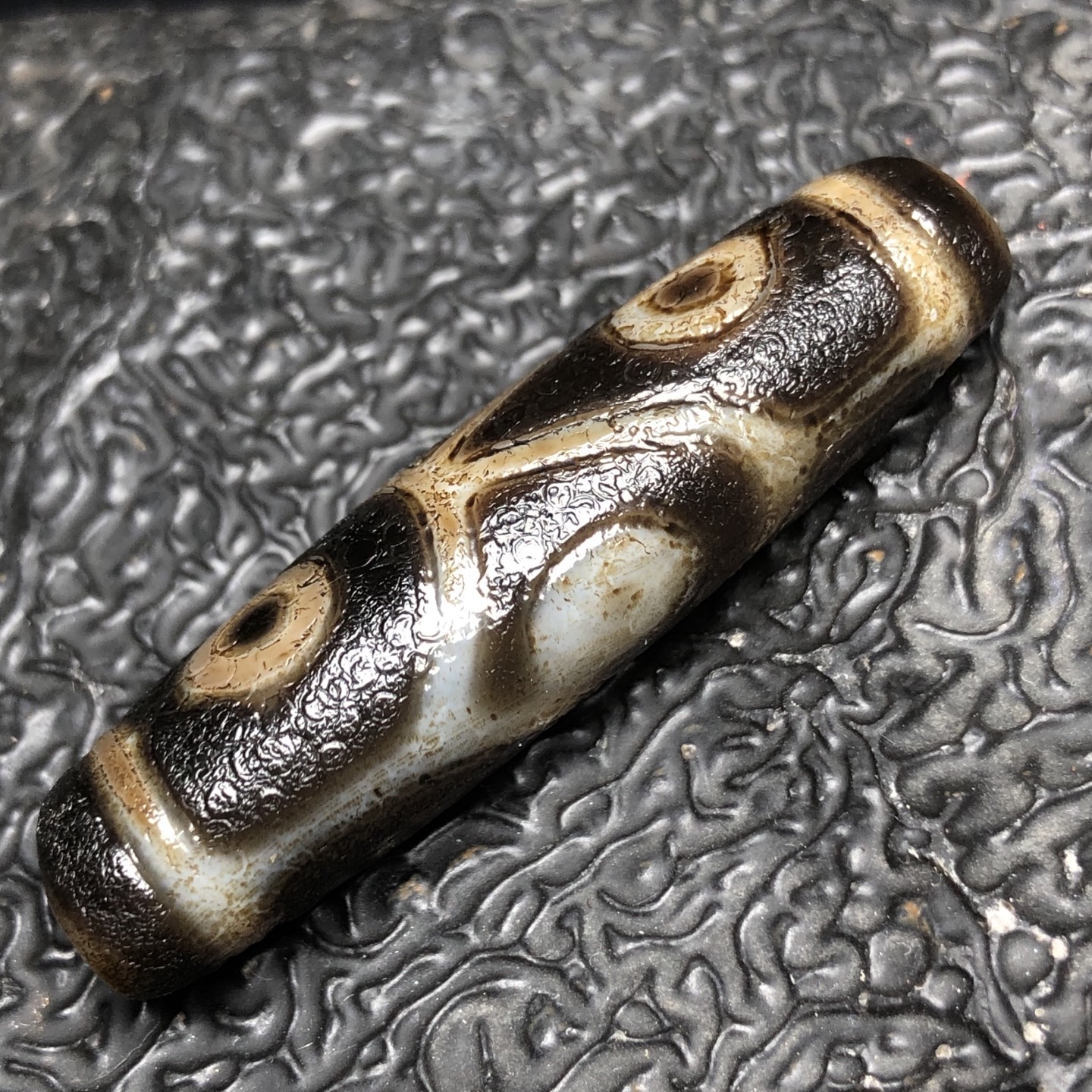 Chinese Natural Agate DZI Beads
