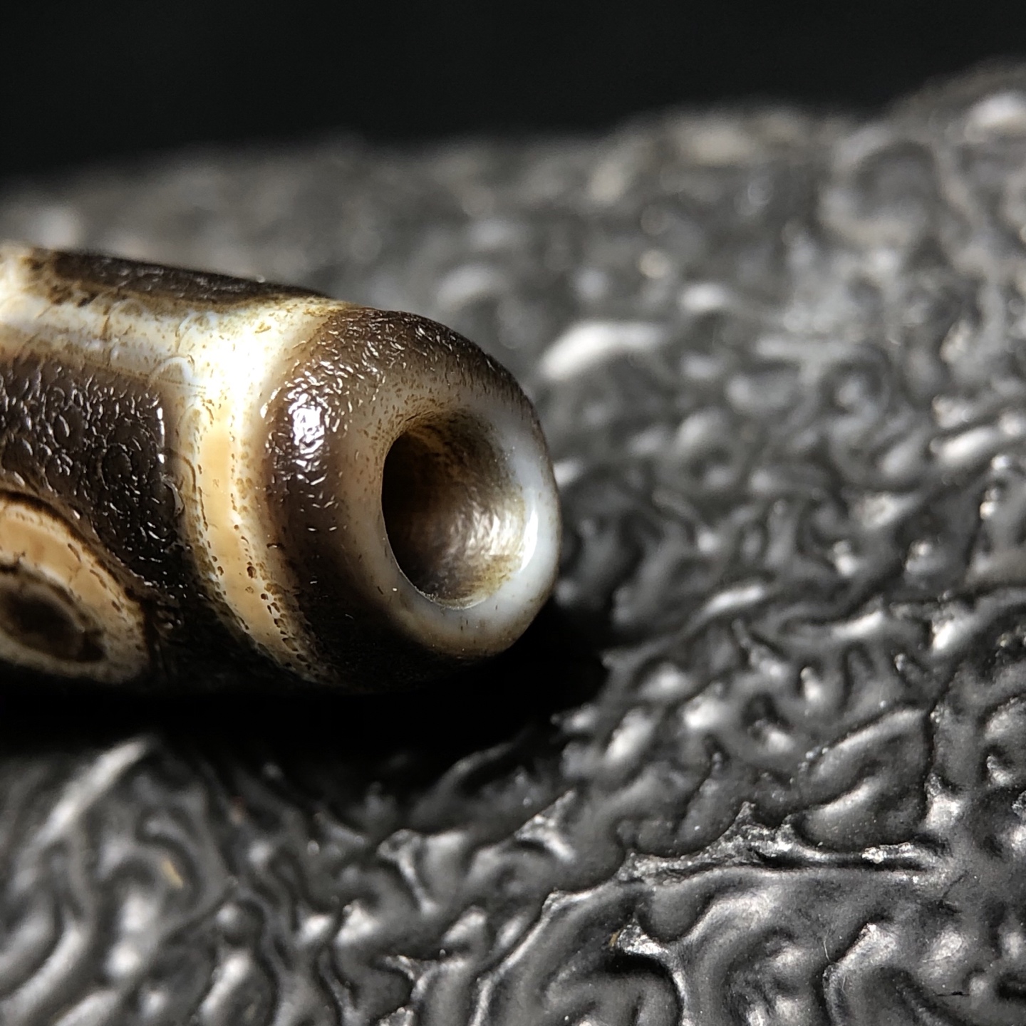 Chinese Natural Agate DZI Beads