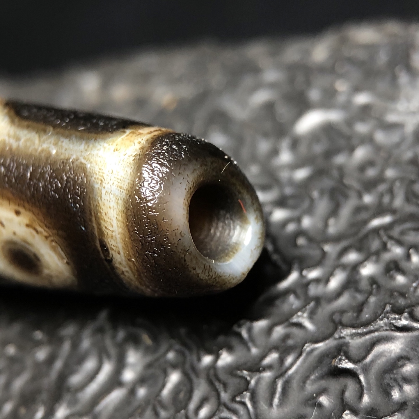 Chinese Natural Agate DZI Beads