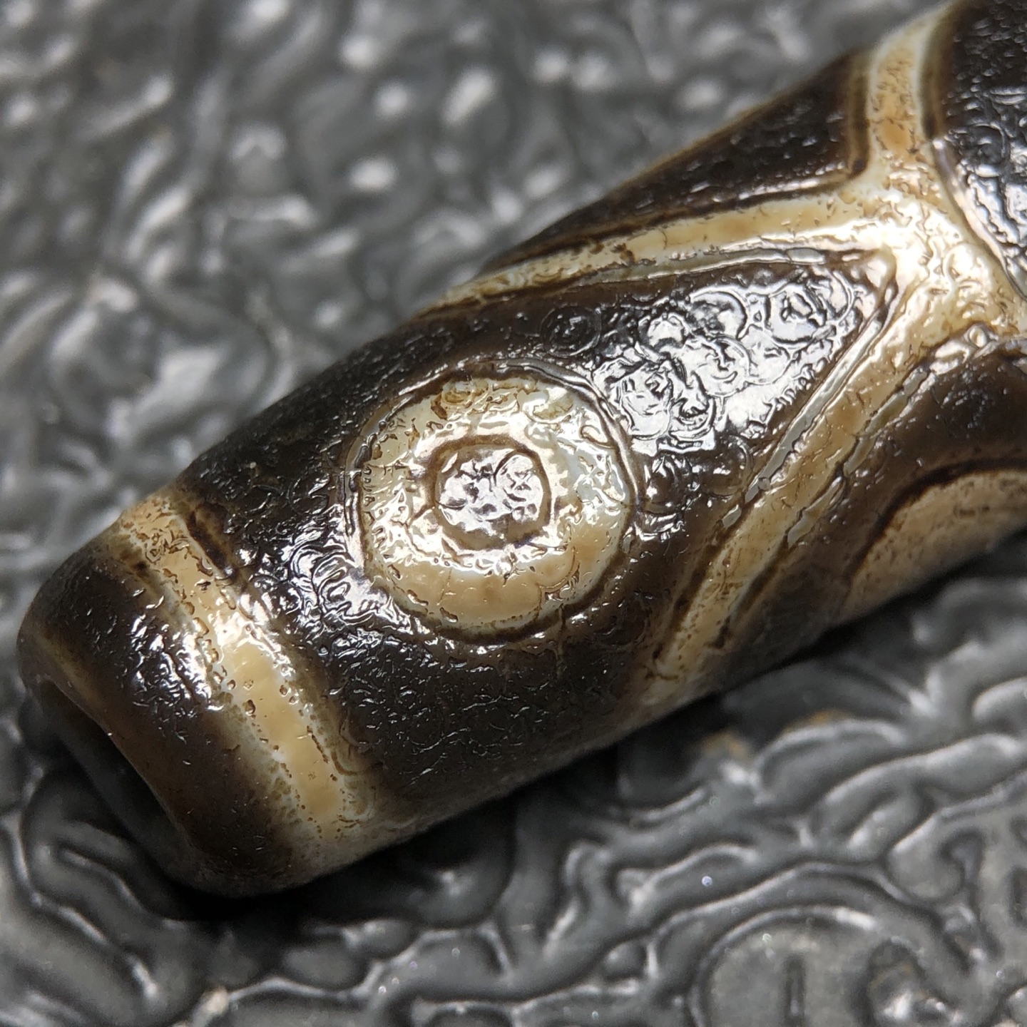 Chinese Natural Agate DZI Beads