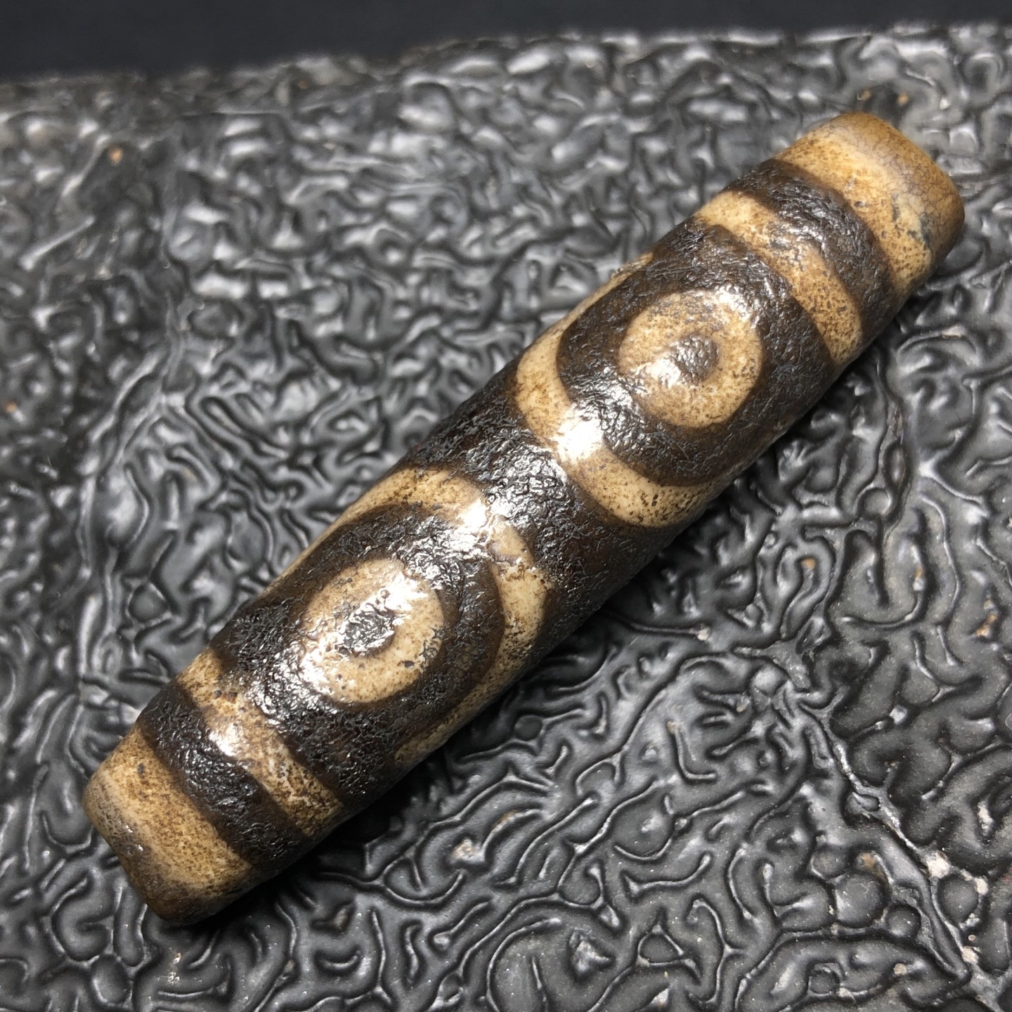 Chinese Natural Agate DZI Beads