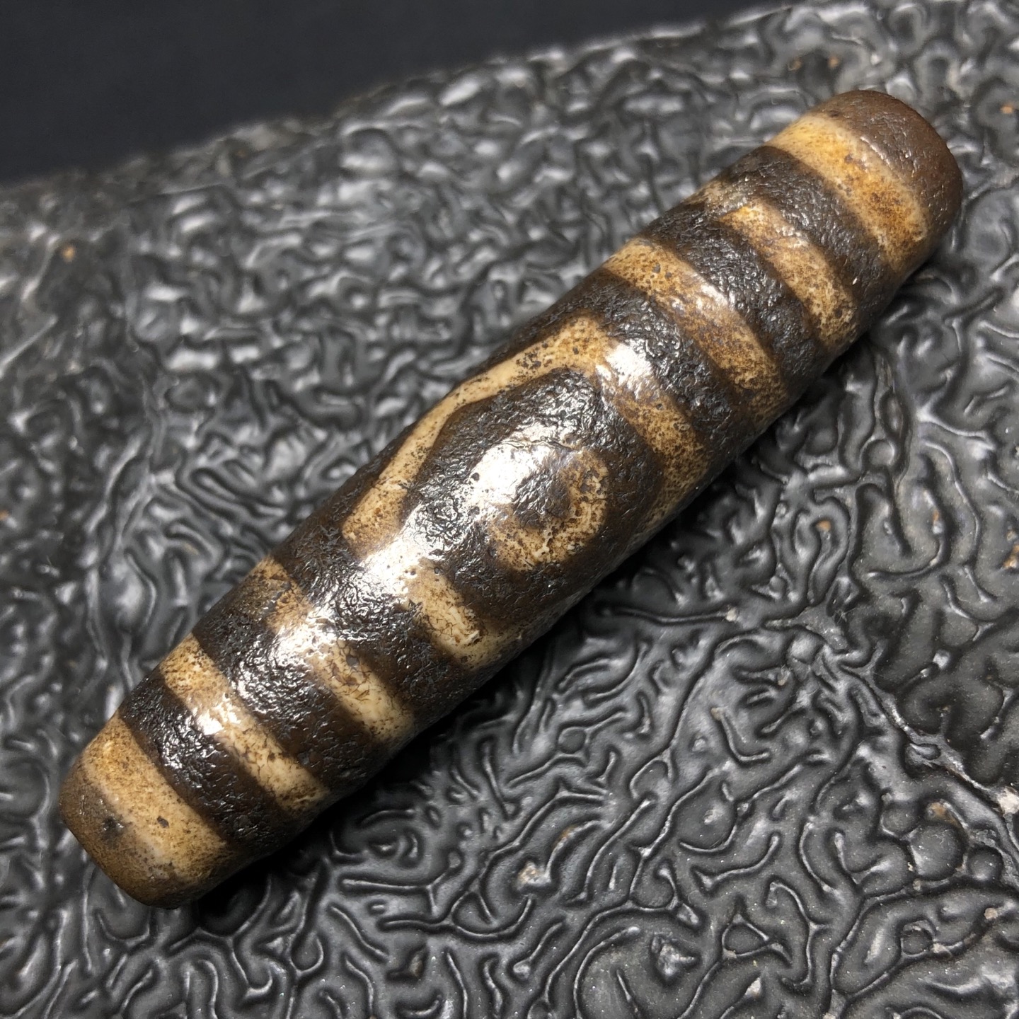 Chinese Natural Agate DZI Beads