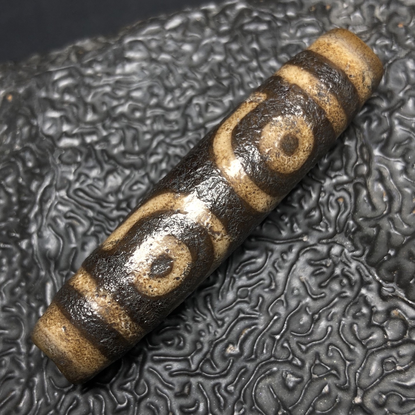 Chinese Natural Agate DZI Beads