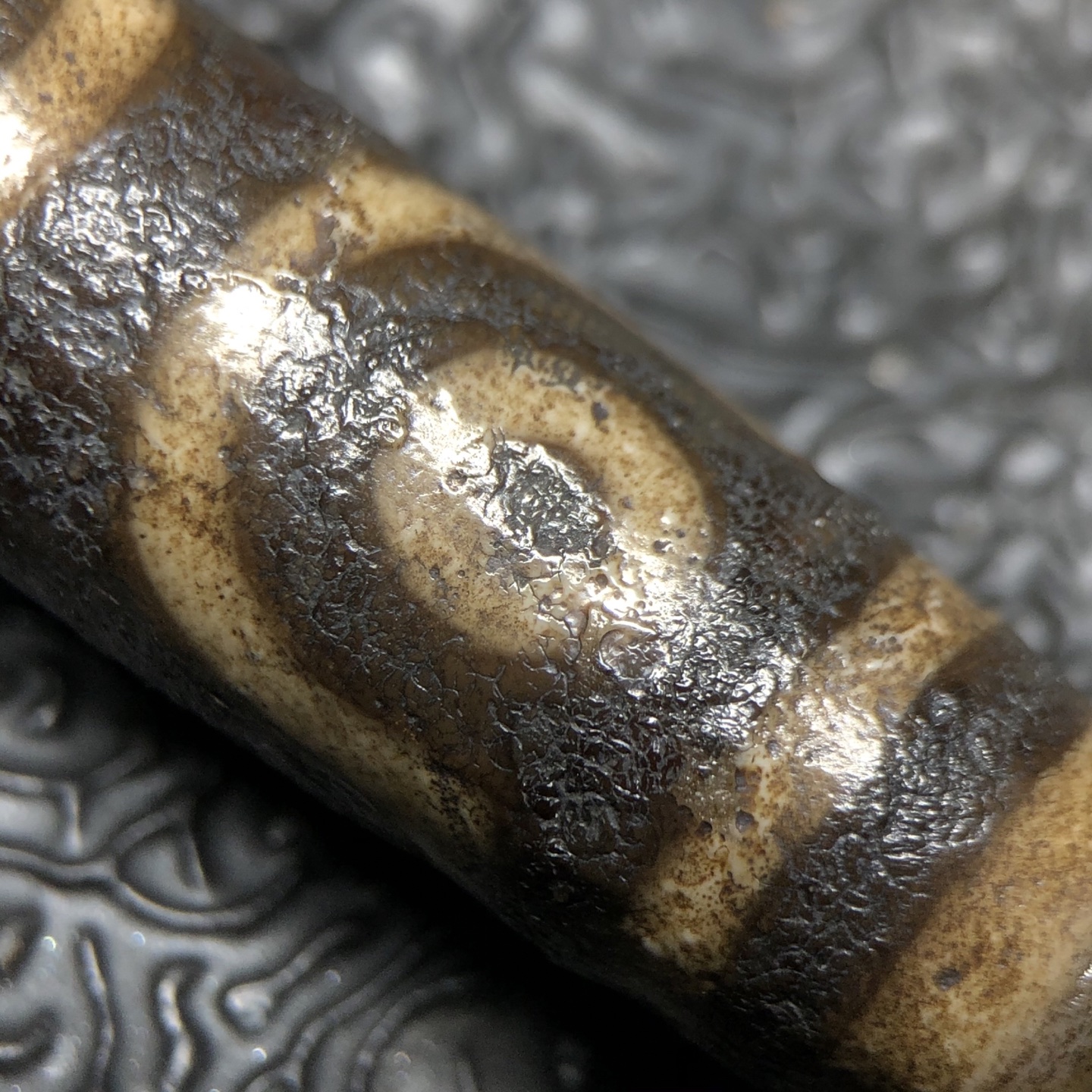 Chinese Natural Agate DZI Beads