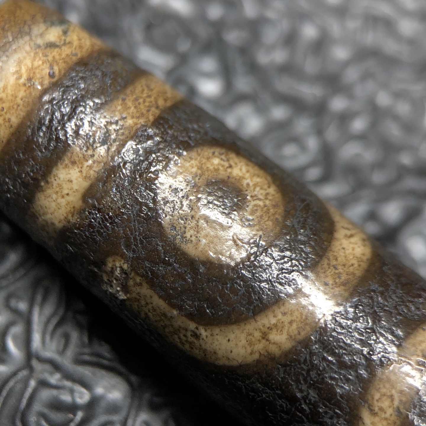 Chinese Natural Agate DZI Beads