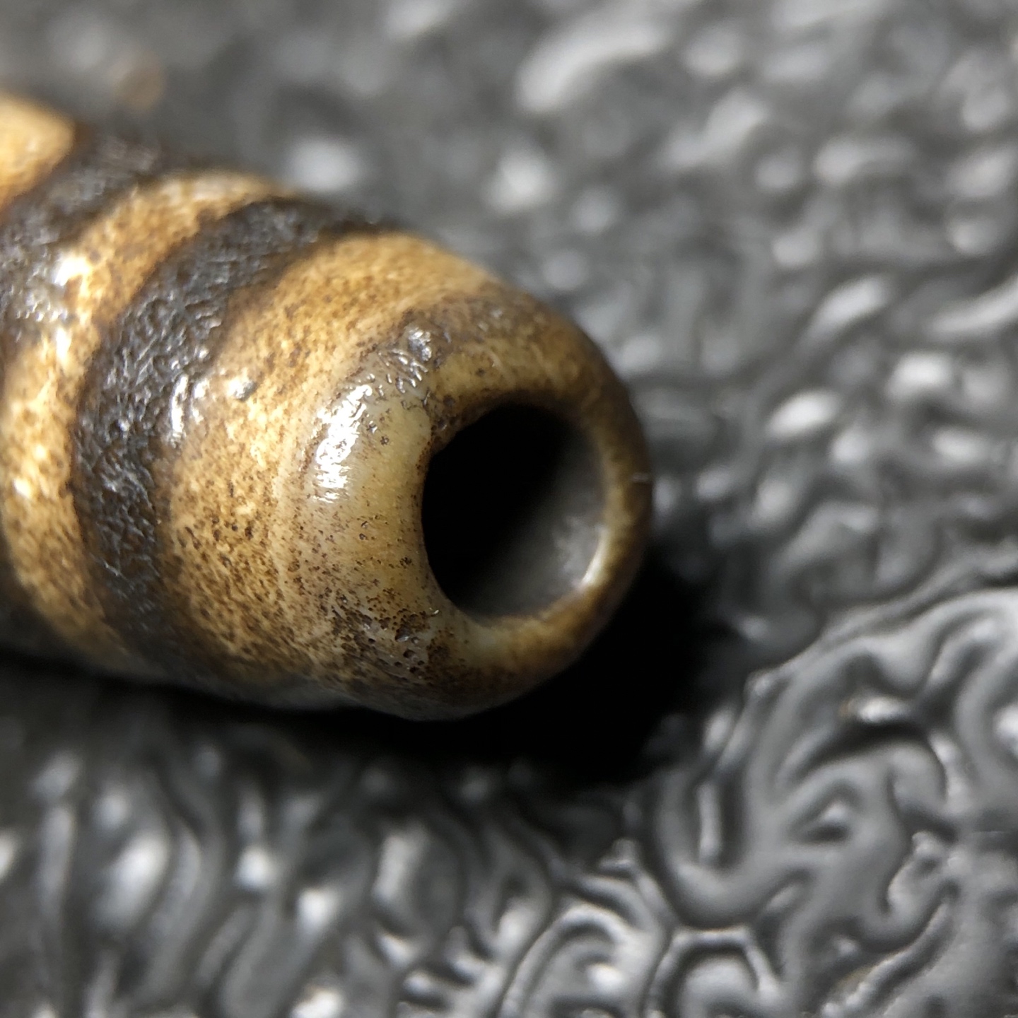 Chinese Natural Agate DZI Beads