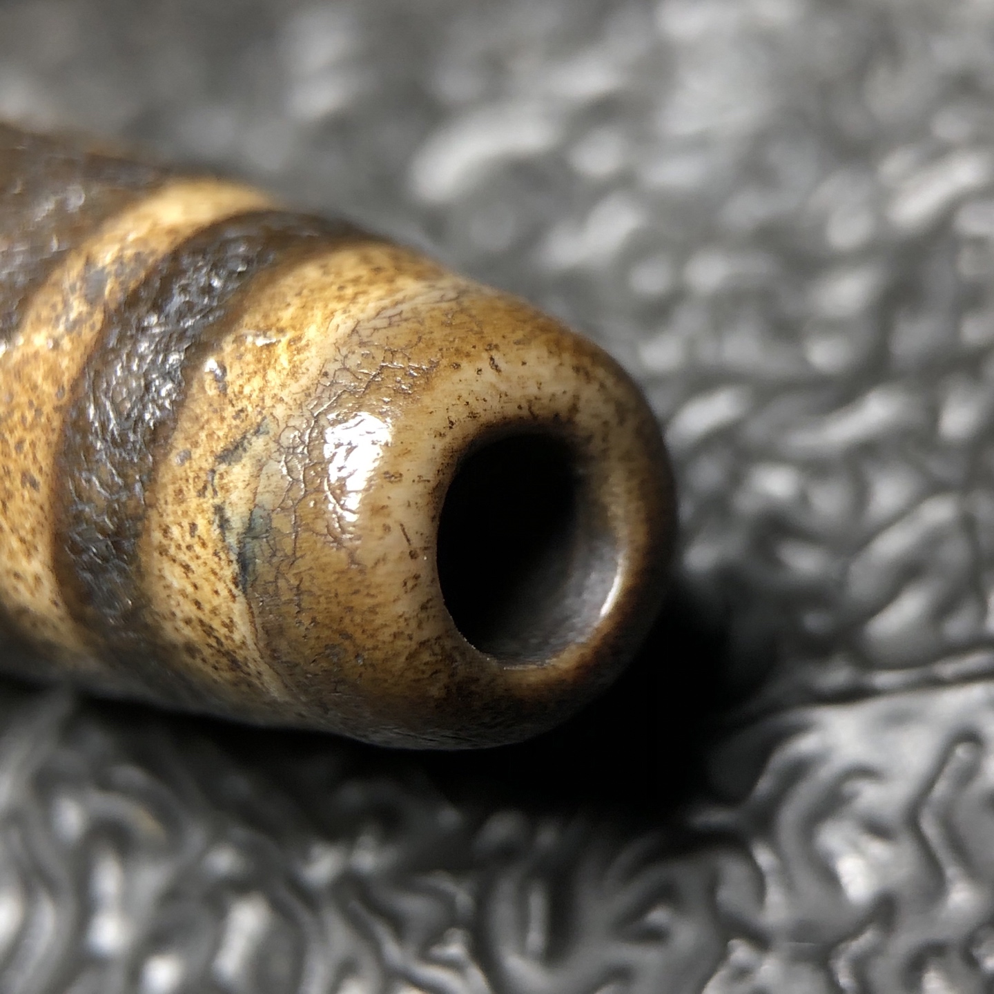 Chinese Natural Agate DZI Beads