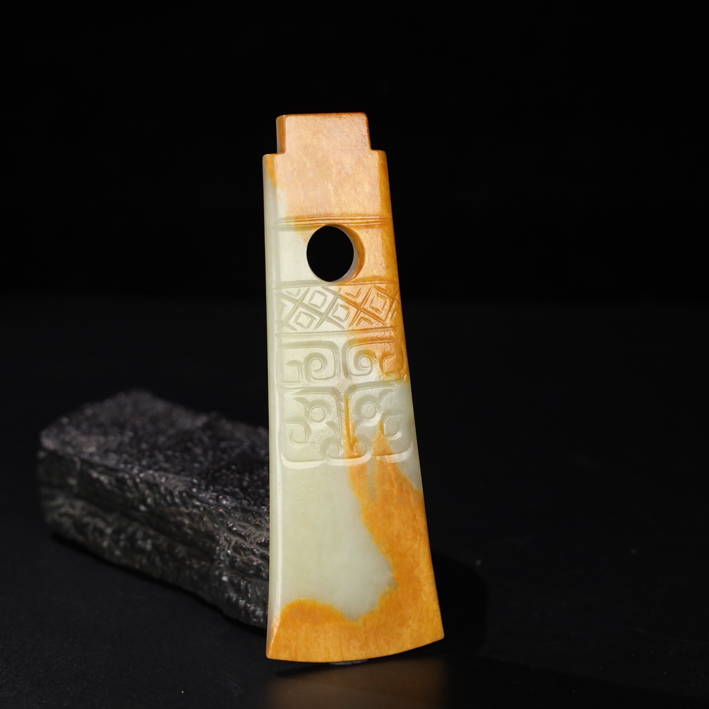 Chinese Natural Jade Carved Axe