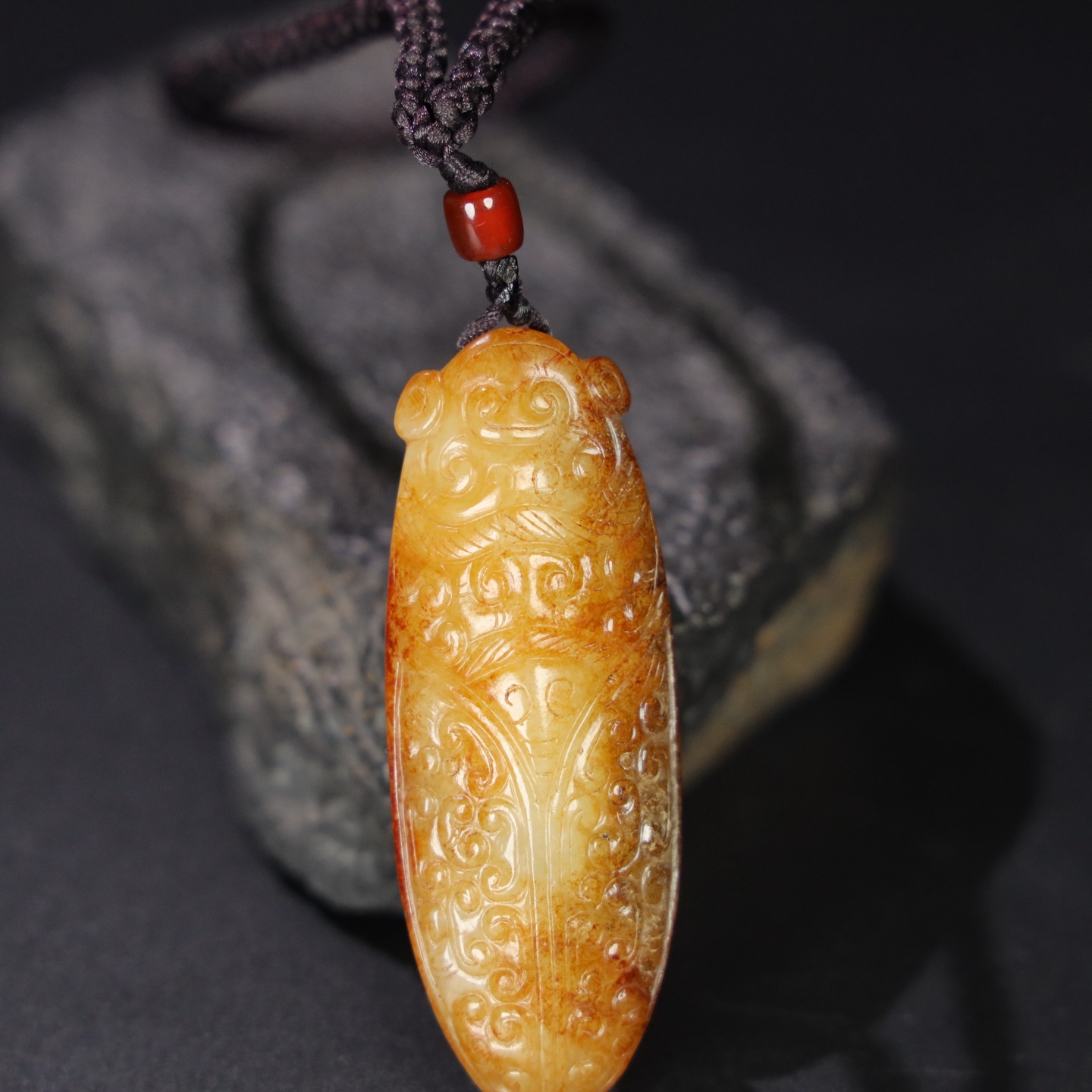 Chinese Natural Jade Carved Cicada