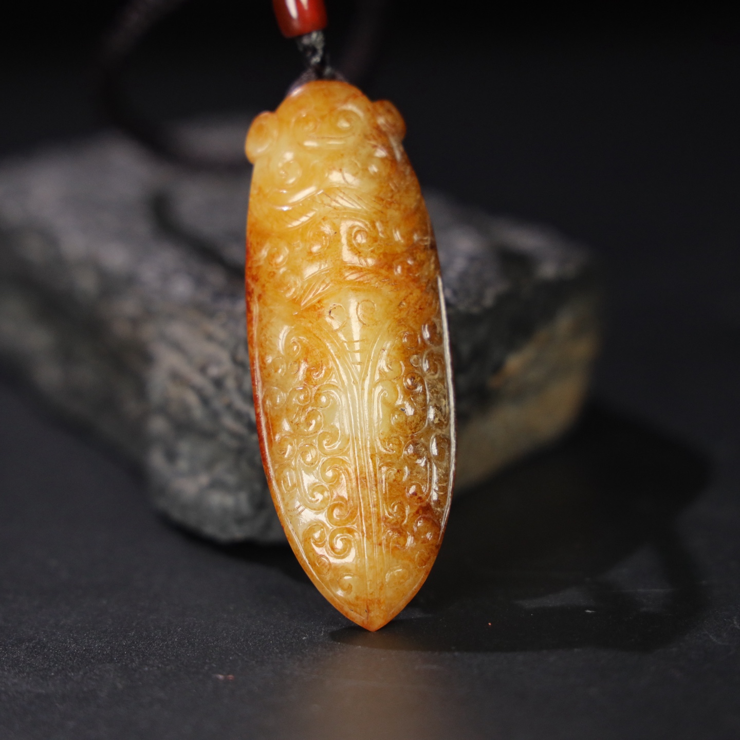 Chinese Natural Jade Carved Cicada