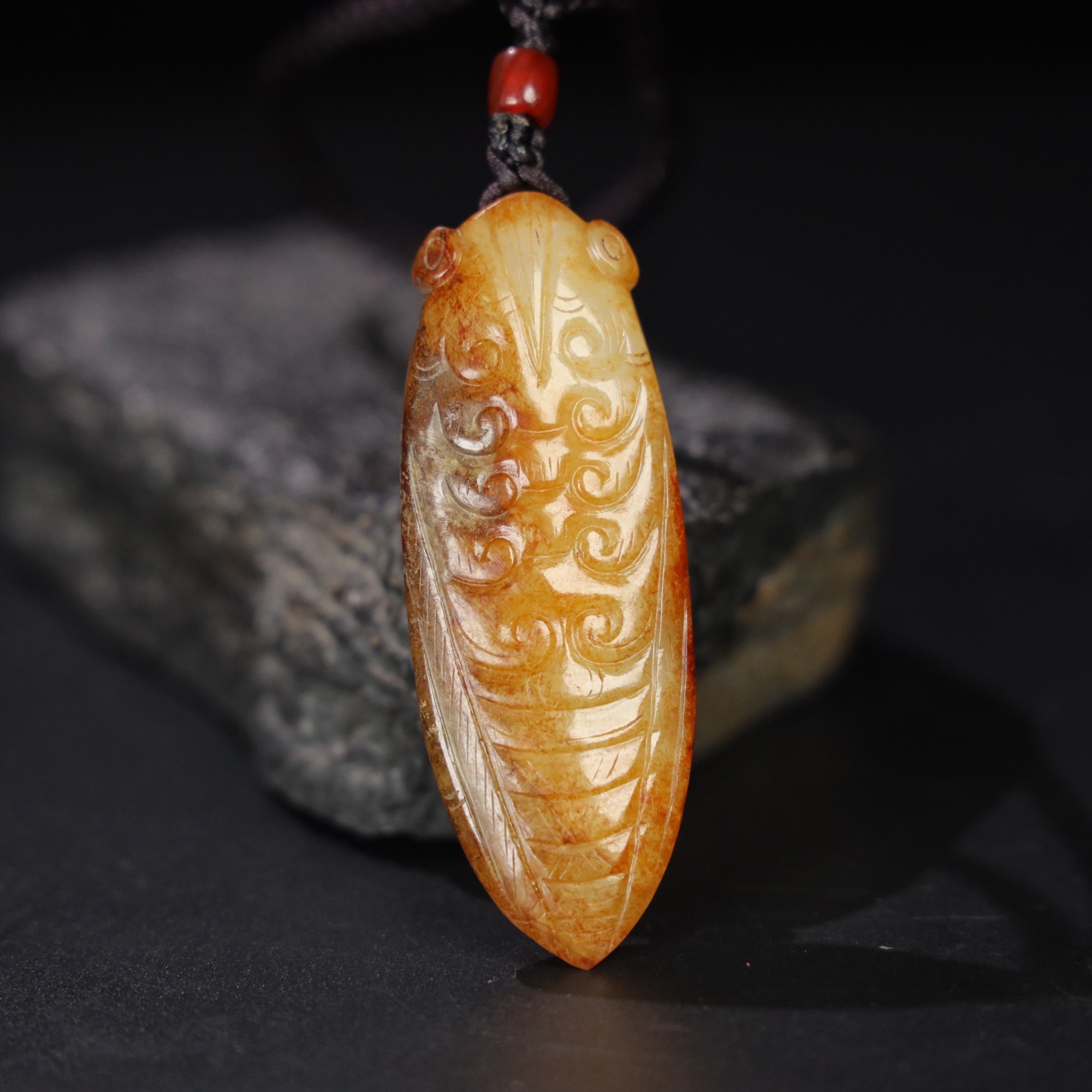 Chinese Natural Jade Carved Cicada