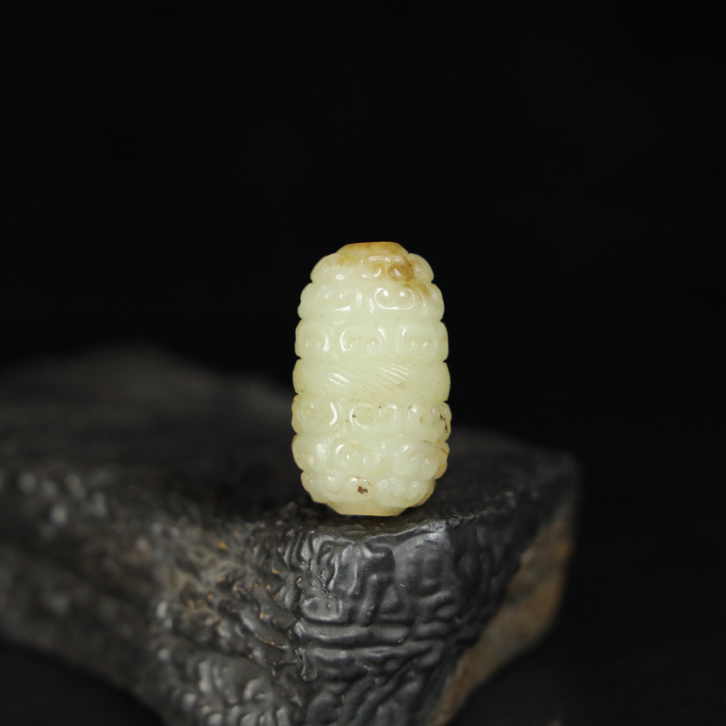 Chinese Natural Jade Carved Ornament