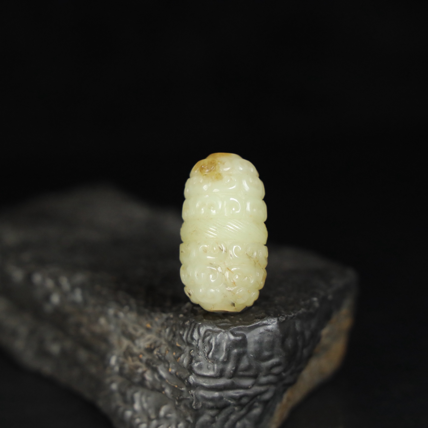 Chinese Natural Jade Carved Ornament