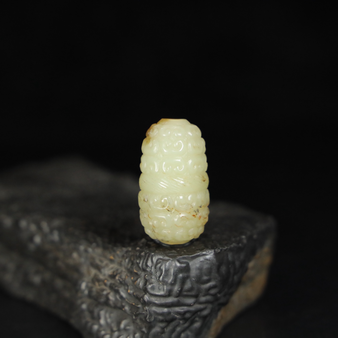 Chinese Natural Jade Carved Ornament
