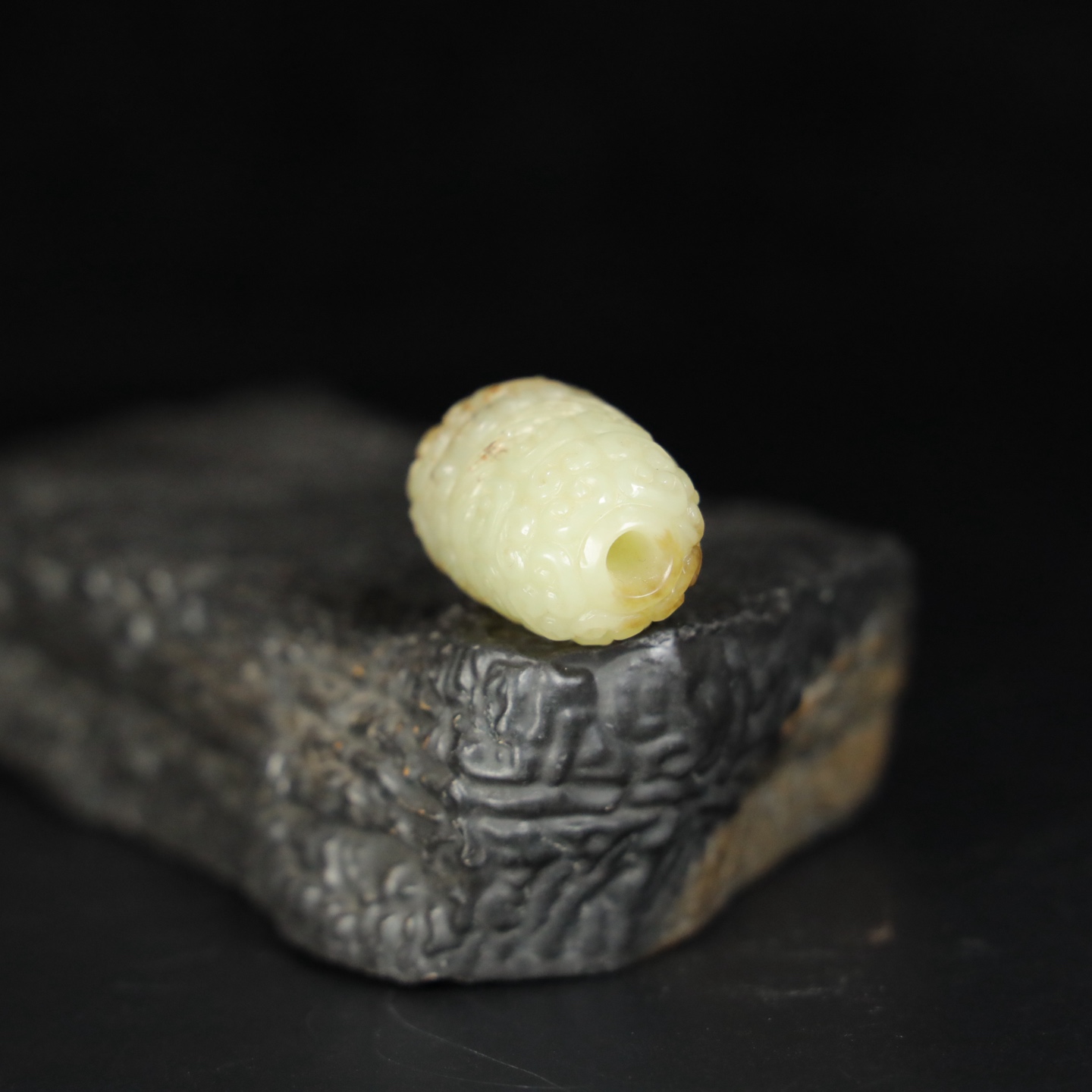 Chinese Natural Jade Carved Ornament