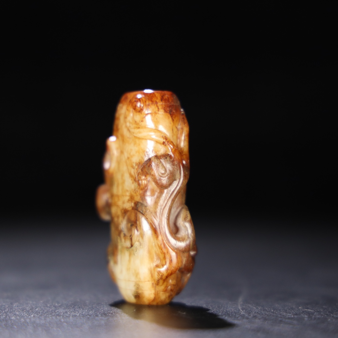 Chinese Natural Jade Carved Ornament