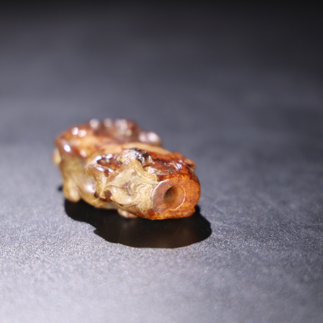 Chinese Natural Jade Carved Ornament