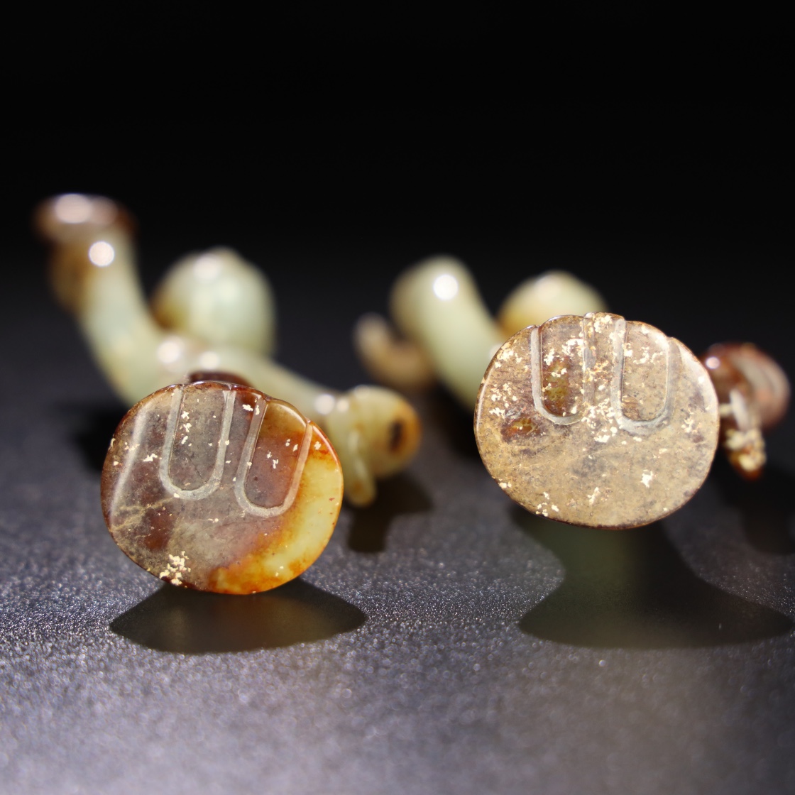 Chinese Natural Jade Carved Statue