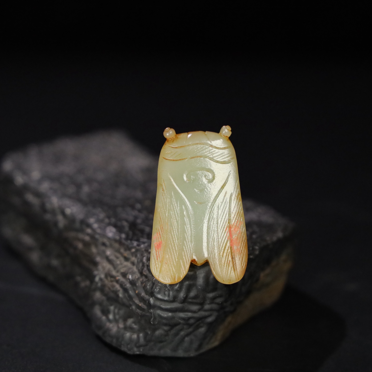 Chinese Natural Jade Carved Cicada
