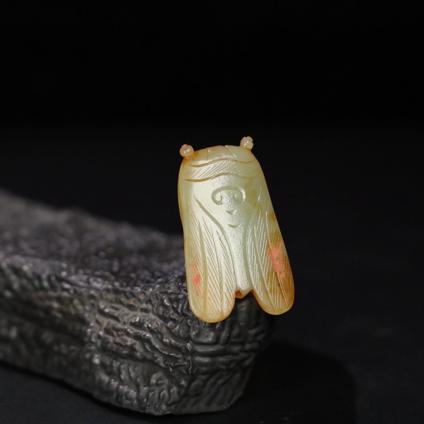 Chinese Natural Jade Carved Cicada