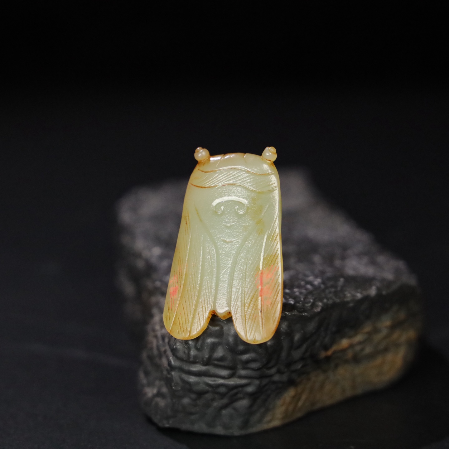 Chinese Natural Jade Carved Cicada