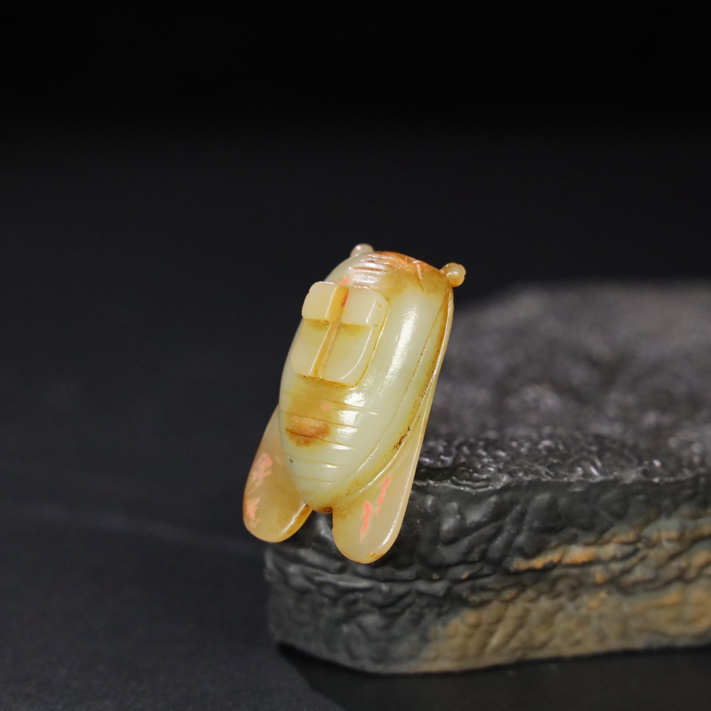 Chinese Natural Jade Carved Cicada