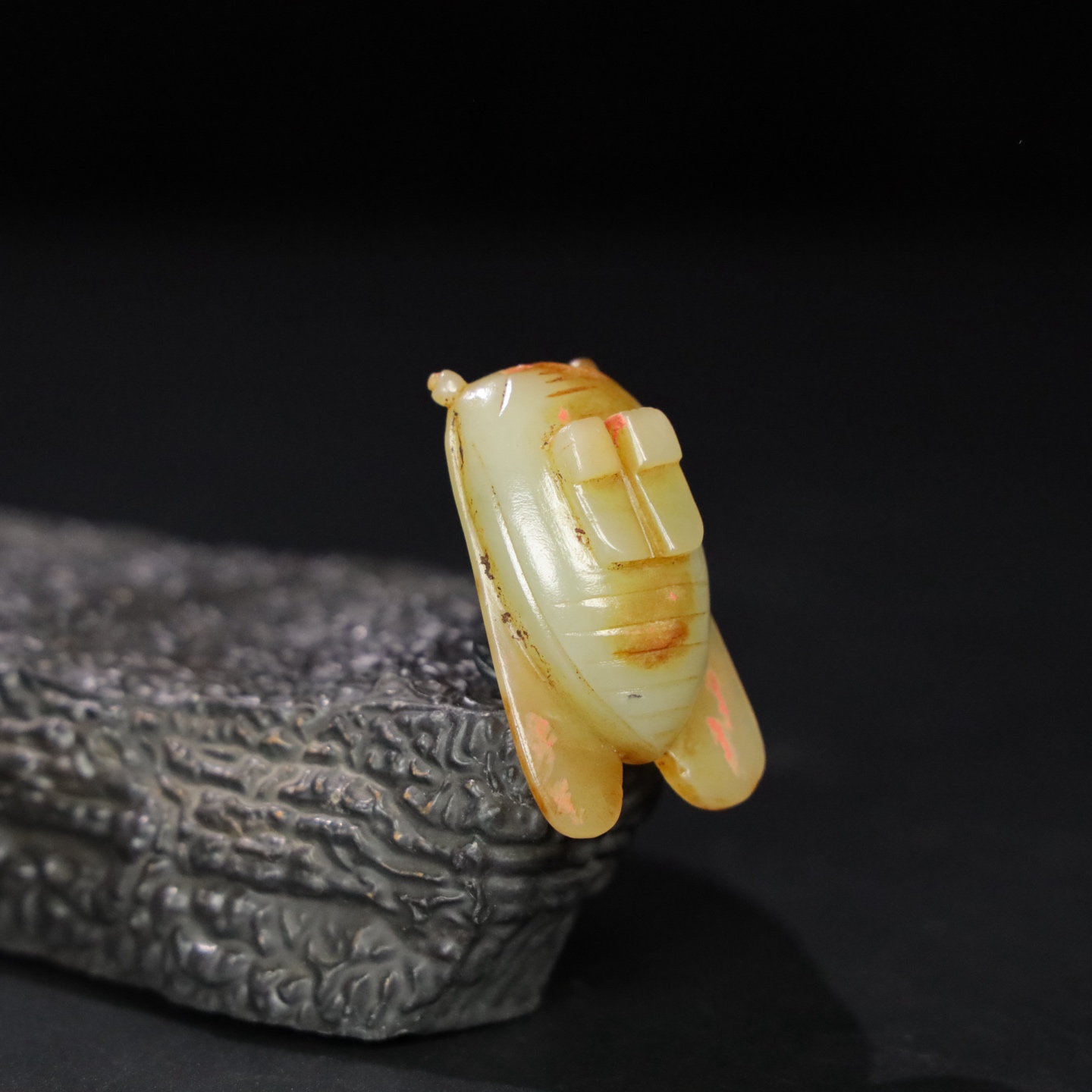 Chinese Natural Jade Carved Cicada