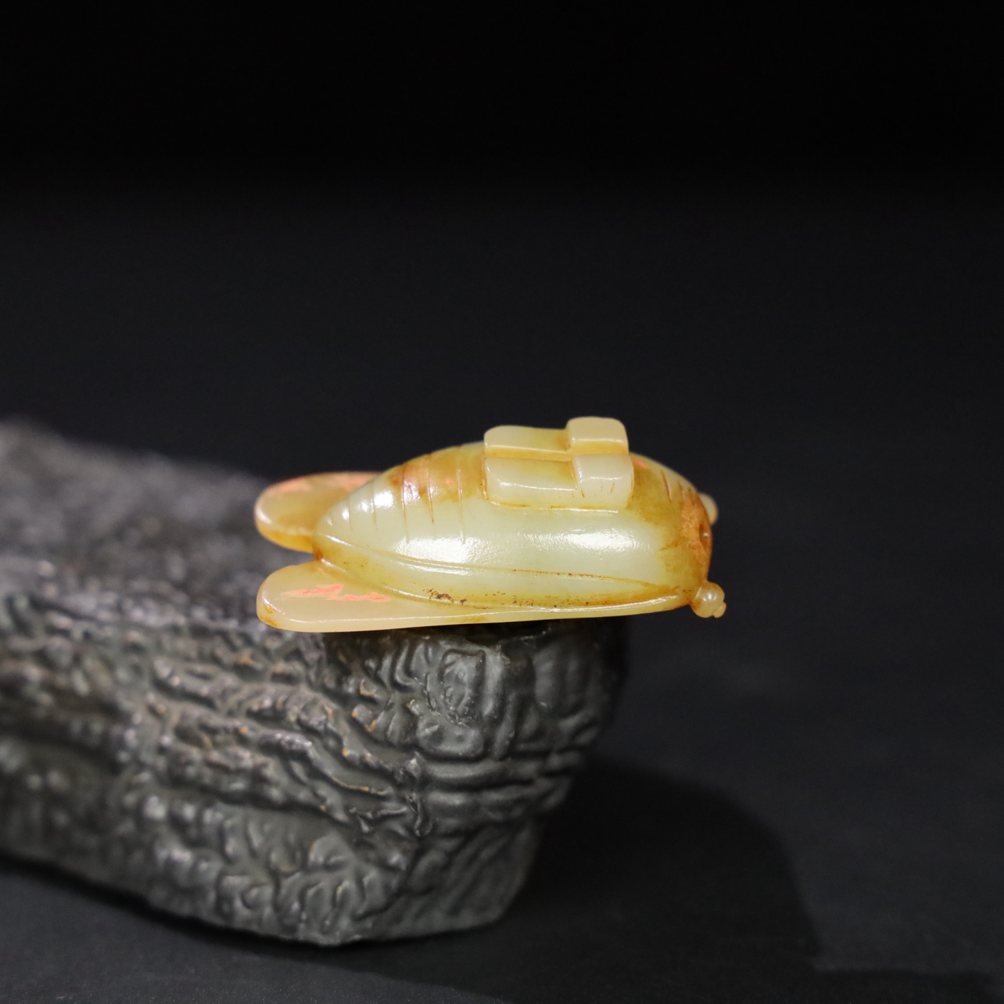 Chinese Natural Jade Carved Cicada