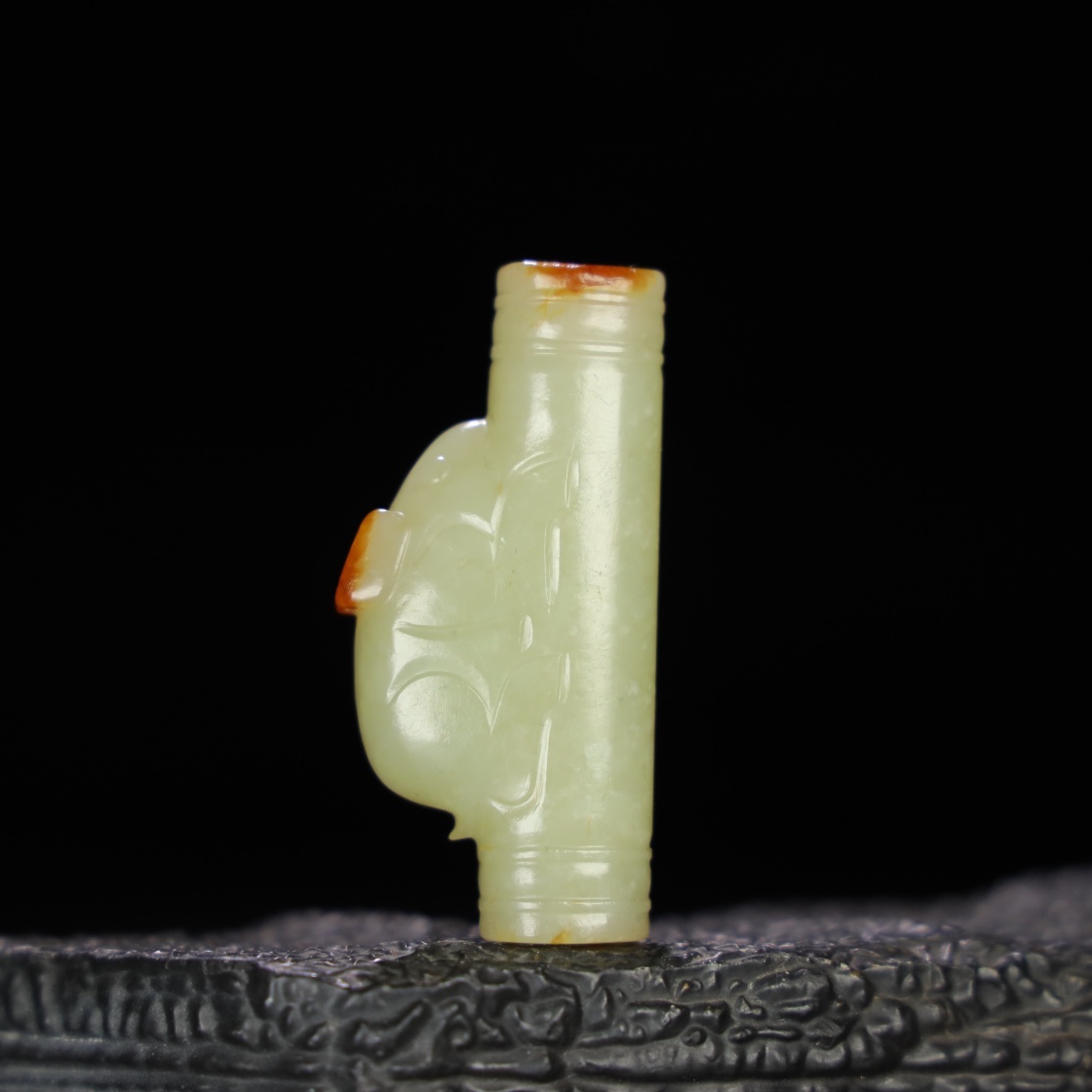 Chinese Natural Jade Carved Ornament