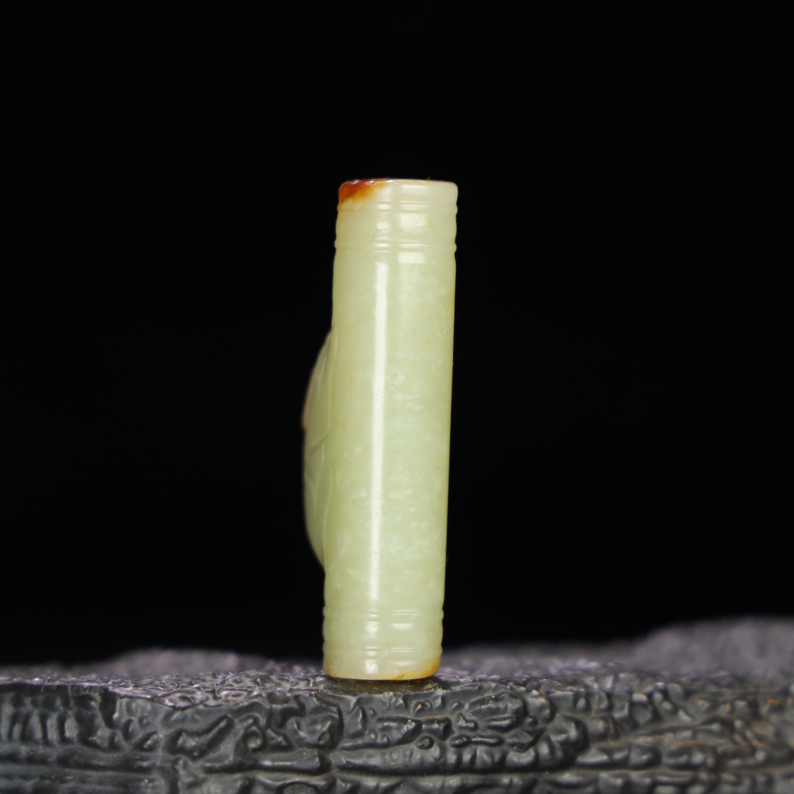Chinese Natural Jade Carved Ornament