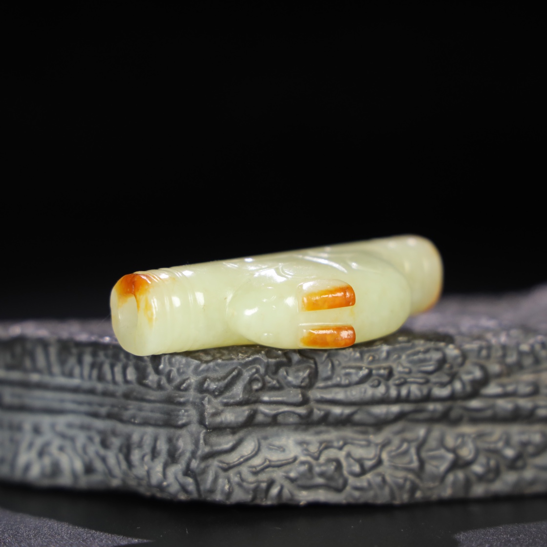 Chinese Natural Jade Carved Ornament