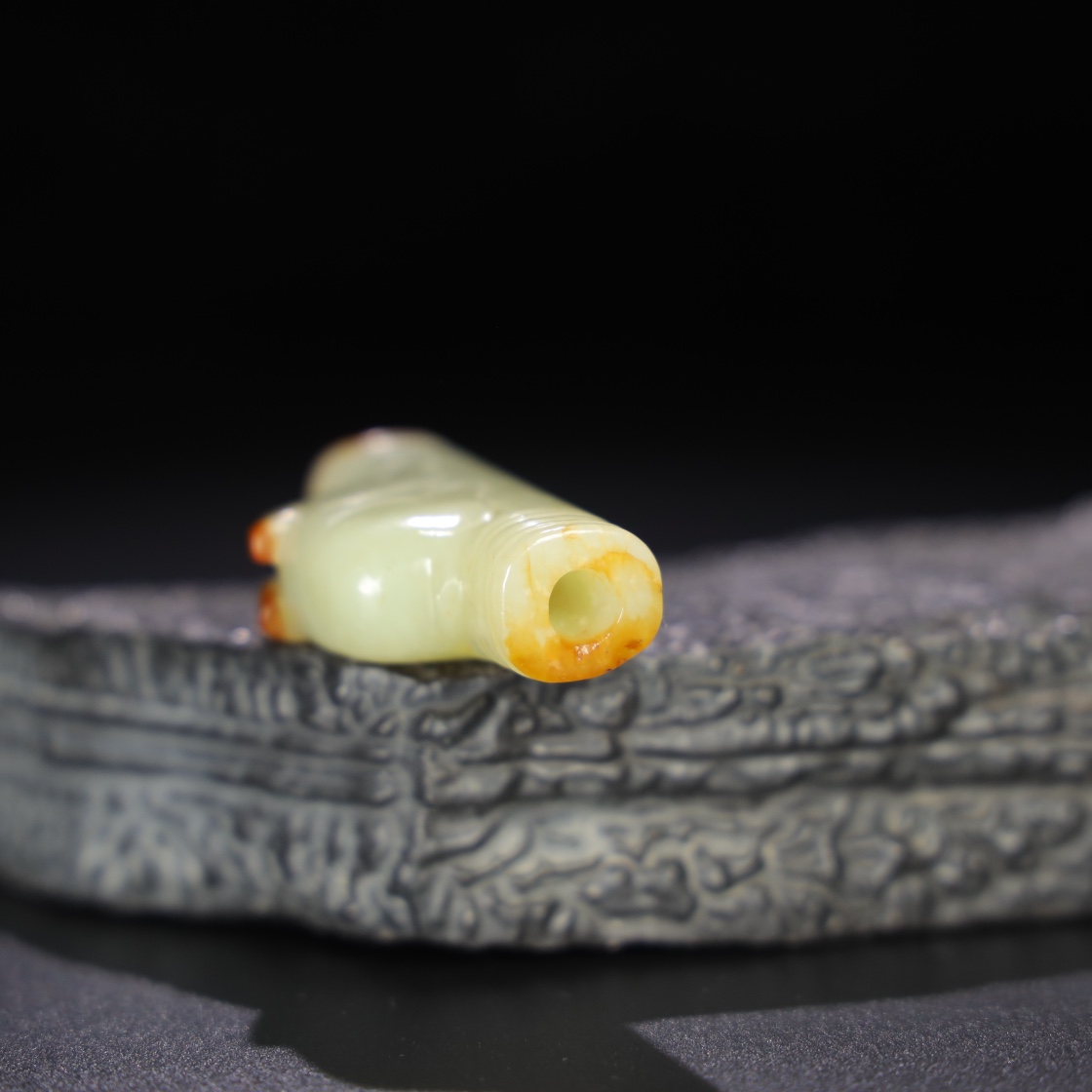 Chinese Natural Jade Carved Ornament