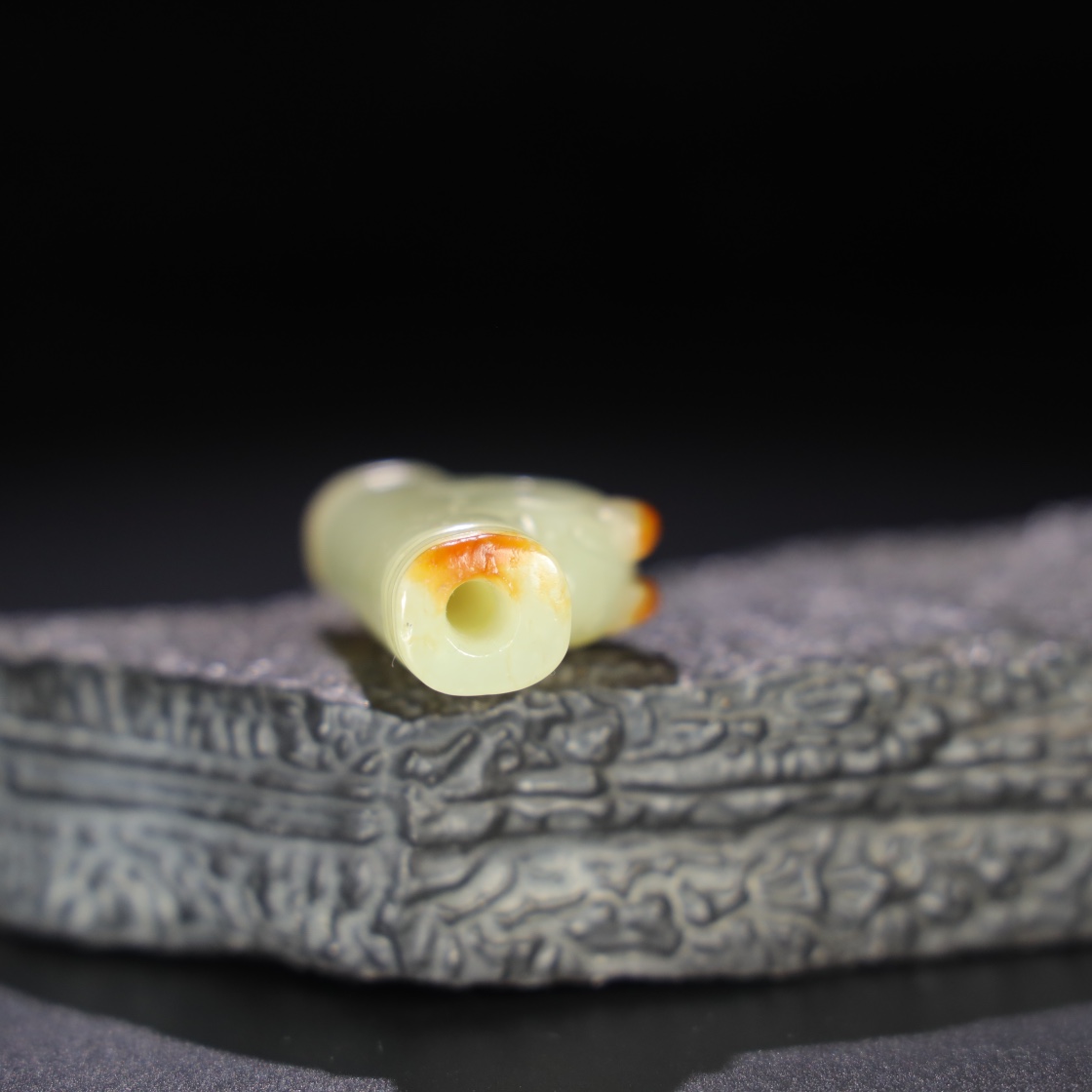 Chinese Natural Jade Carved Ornament