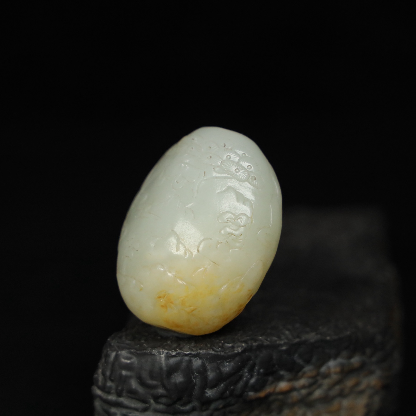 Chinese Natural Jade Carved Handles