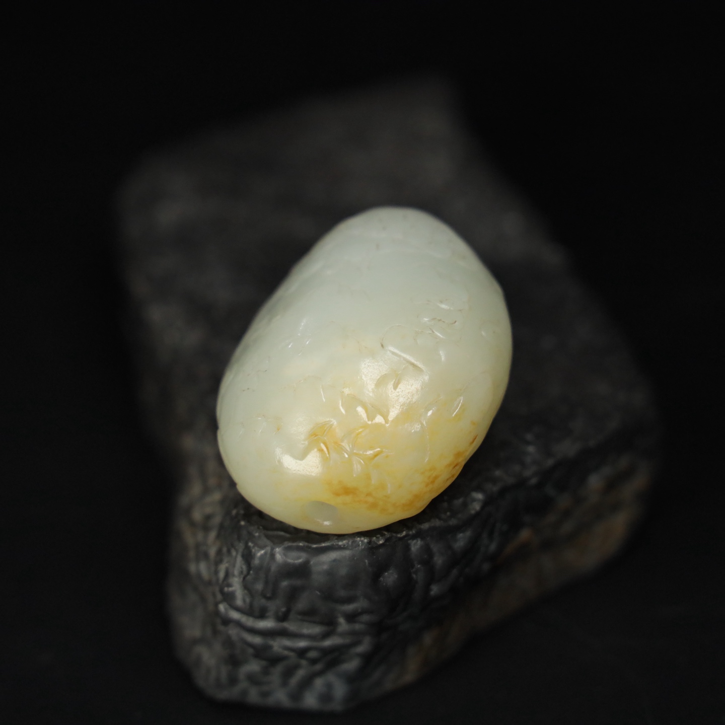 Chinese Natural Jade Carved Handles