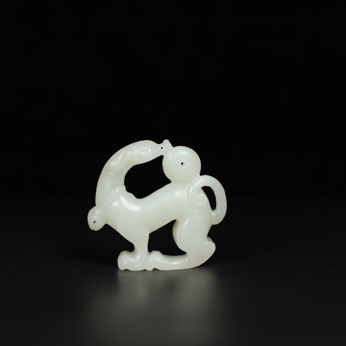 Chinese Natural Jade Carved Ornament