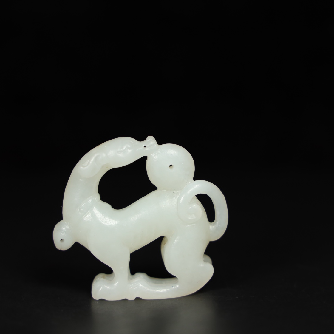 Chinese Natural Jade Carved Ornament