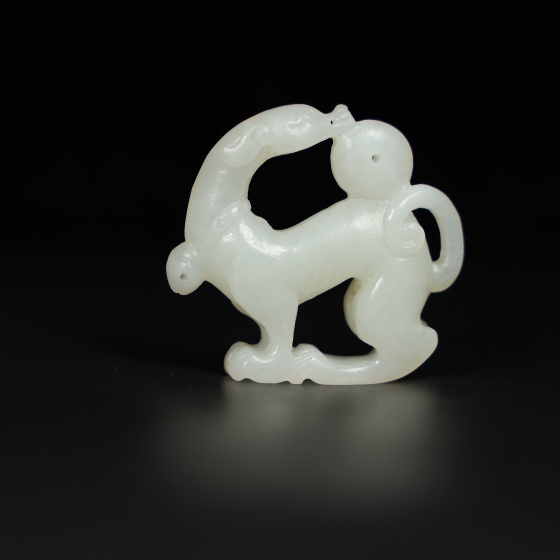 Chinese Natural Jade Carved Ornament