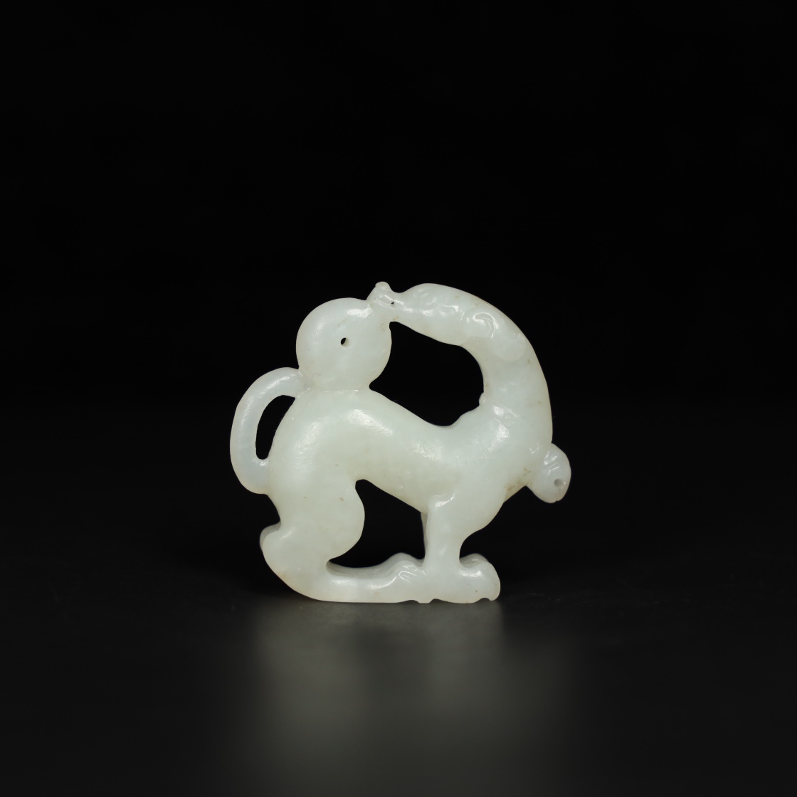 Chinese Natural Jade Carved Ornament